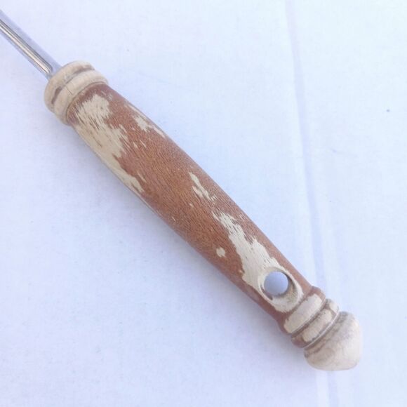 Vintage Ekco Measuring Serving Spoon-Pour Spout-Stainless Steel-Wood Handle- - Picture 6 of 7